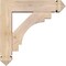 Ekena Millwork Merced Arts and Crafts Smooth Bracket w/ Offset Brace, Douglas Fir, 5 1/2"W x 20"D x 20"H BKT0604X20X20MRC03SDF - alternate 2